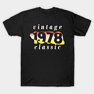 vintage 1978 birthday classic T-Shirt